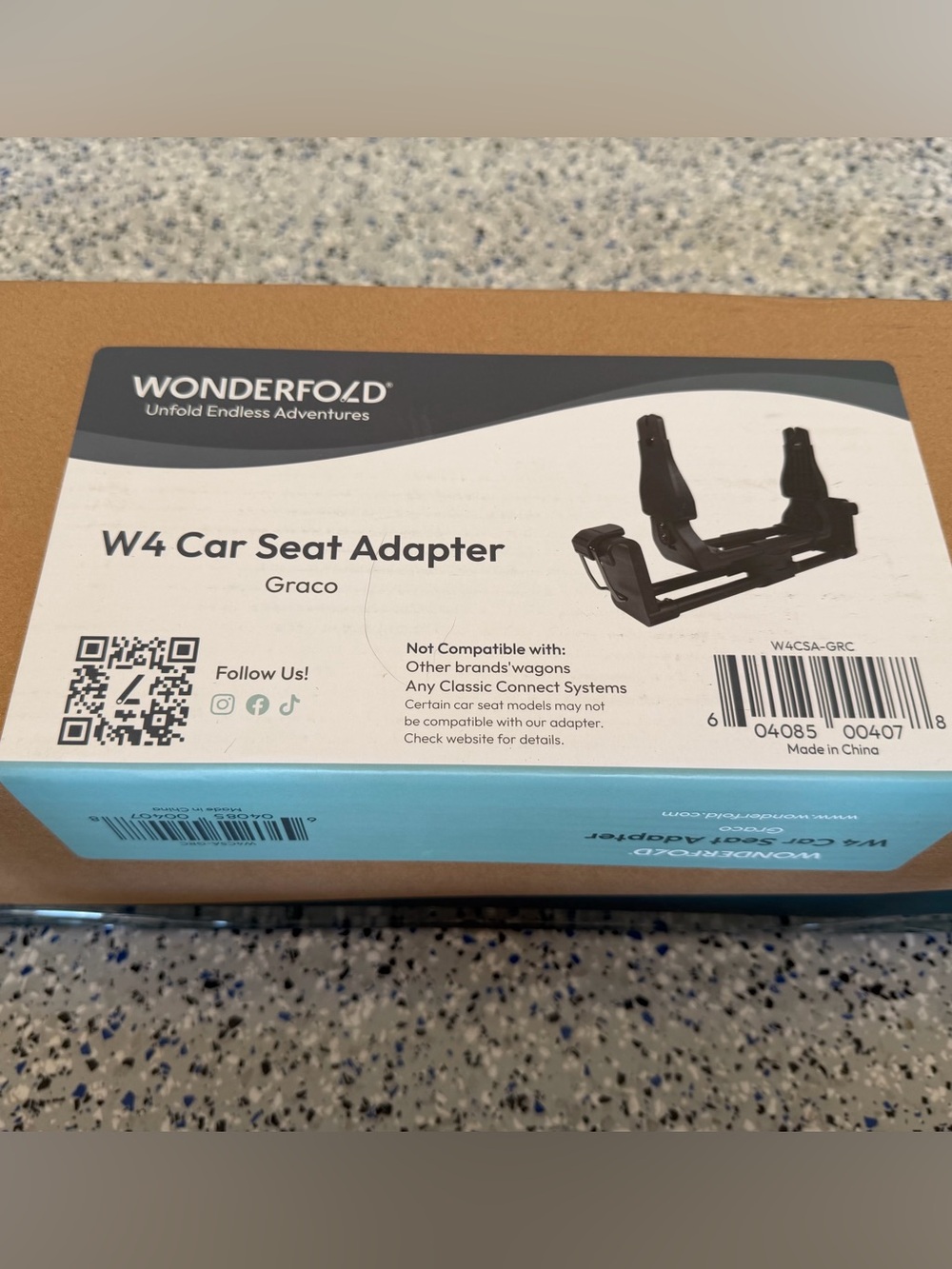 WONDERFOLD W4 Car Seat Adapter - GRACO system compatible